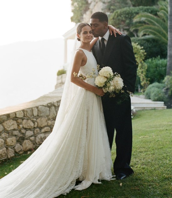 Kid Cudi with his wife Lola Abecassis Sartore