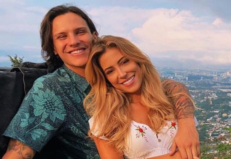 Natalia Carvajal with her boyfriend