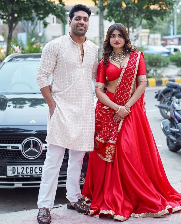 Rohit Khatri with his wife