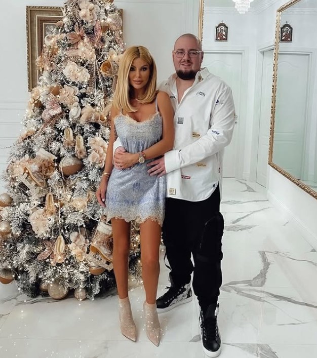 Svetlana Gushterova with her husband