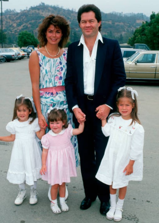 Trina Dolenz with her husband and kids