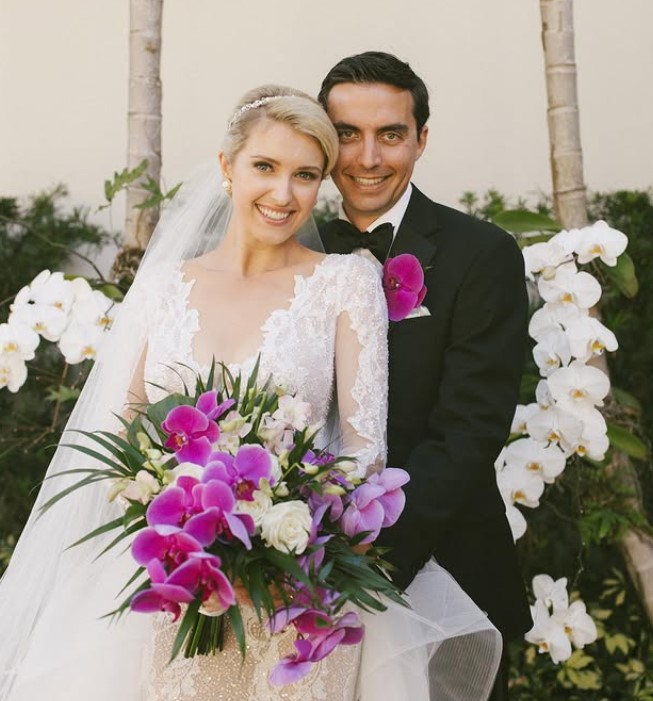 Acacia Courtney with her husband