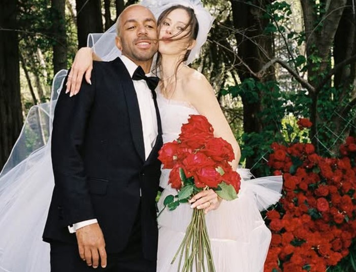 Chima Ferguson with his wife
