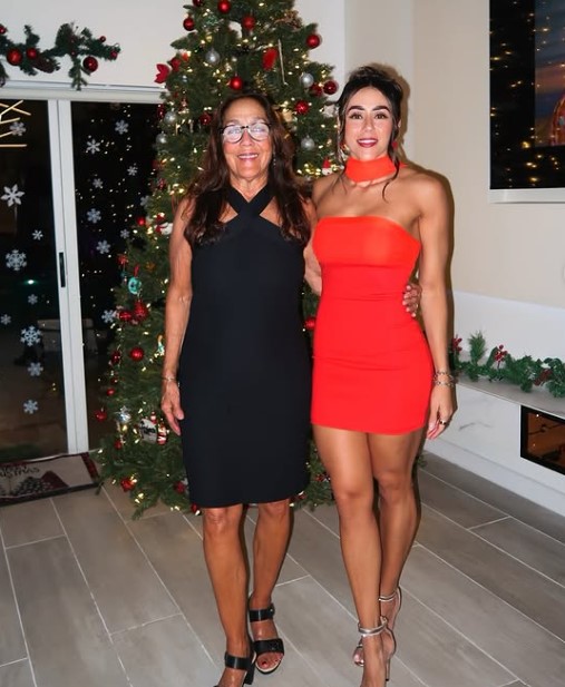 Cristina Bayardelle with her mom