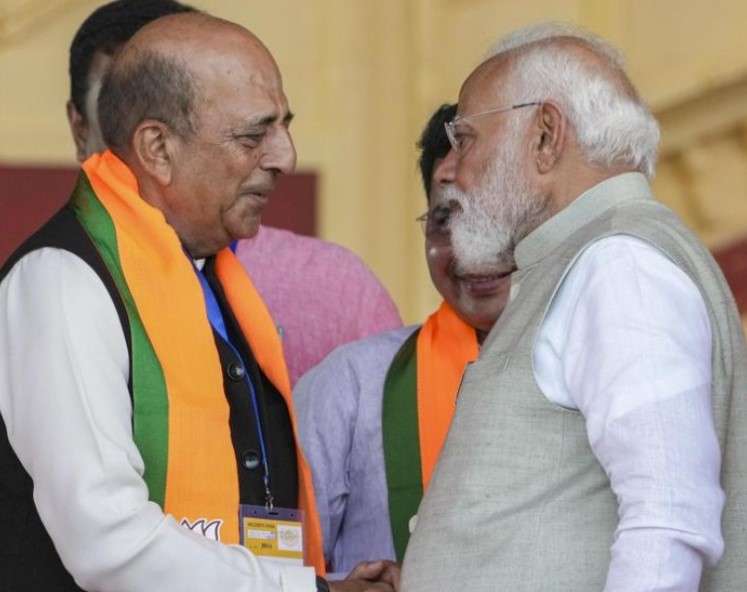 Dinesh Trivedi with Prime Minister Narendra Modi