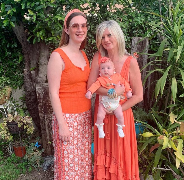 Johnna Colbry with her mom and daughter