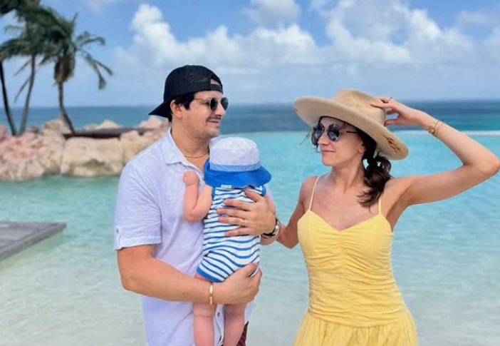 Katherine Timpf with her husband and kid