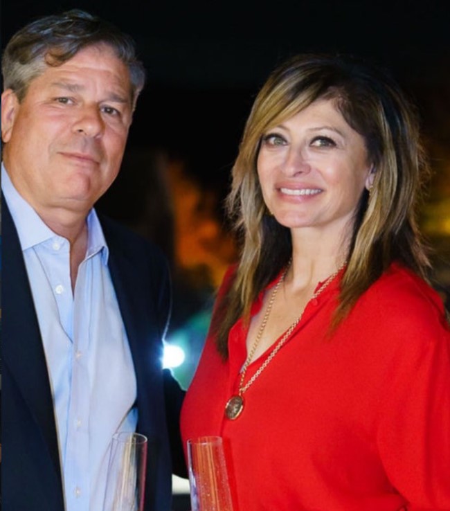 Maria Bartiromo with her husband