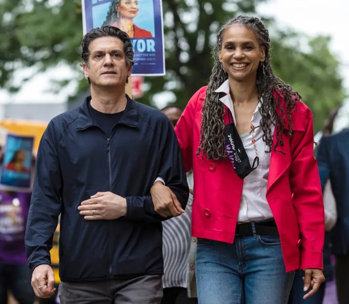 Maya Wiley with her husband