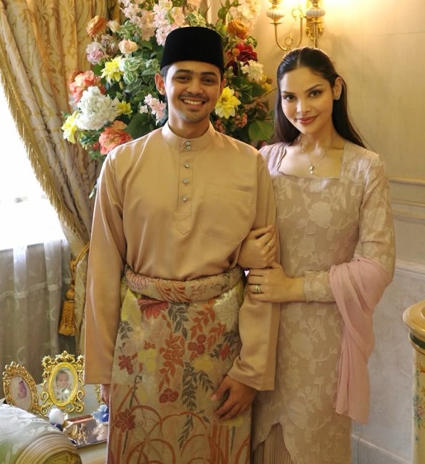 Nadira Adnan with her husband