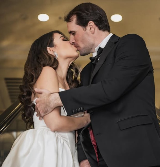 Stefany Valderrama with her husband