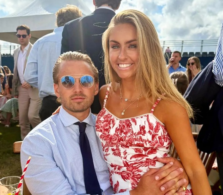 Charlie Brake with his girlfriend