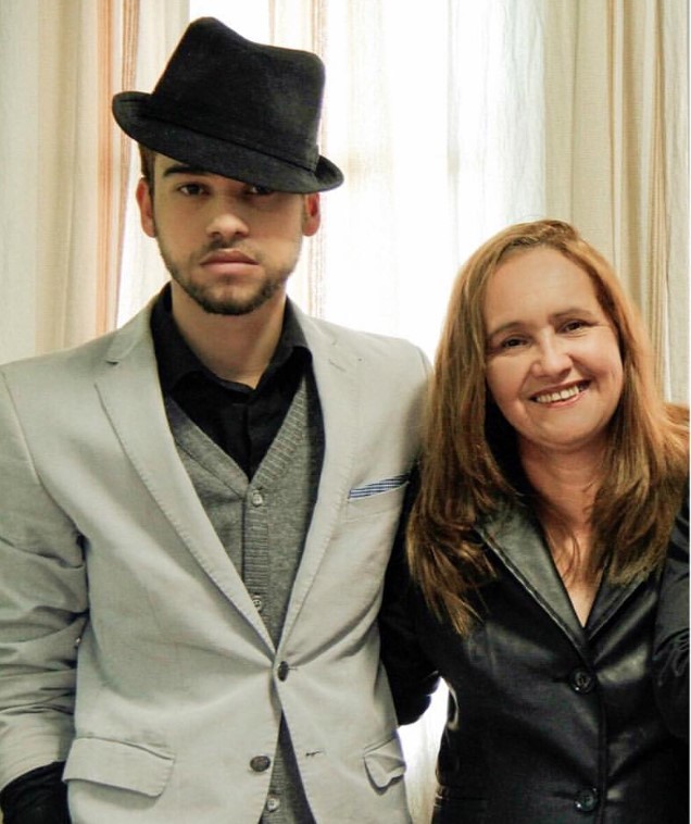 Heric Tolentino with his mom