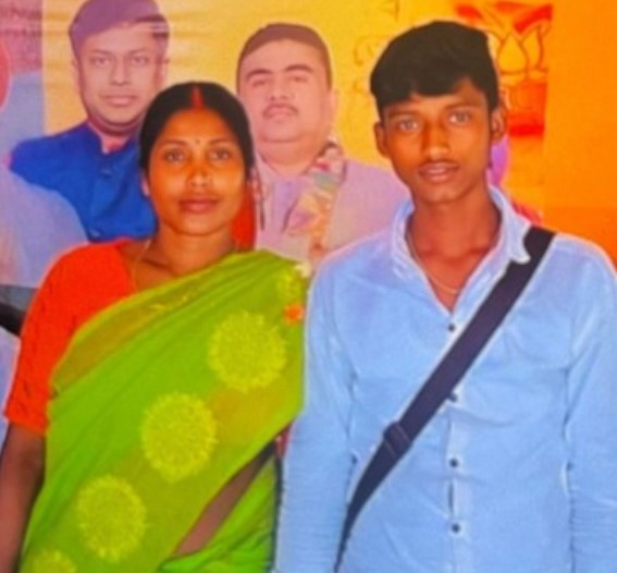 Kalita Maji with her son