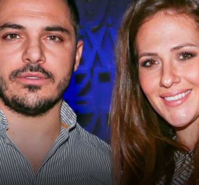 Kostas Doxas with his ex-wife Maria Delithanasi