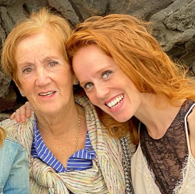 Maria Castro with her mom