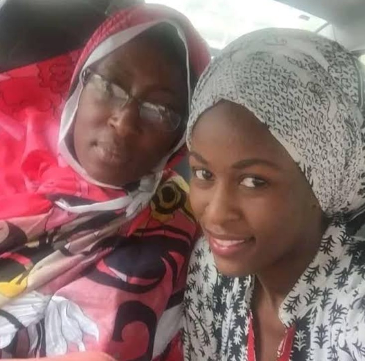 Nafisat Abdullahi with her mom