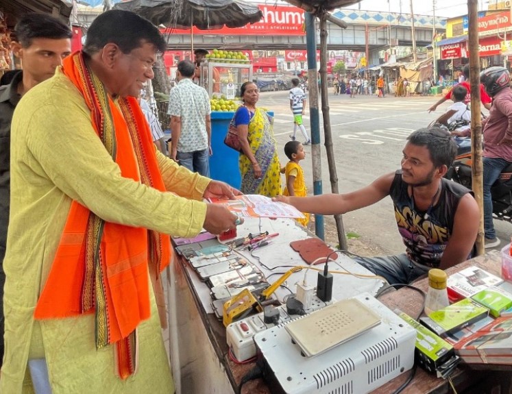 Rathindra Bose while working for the BJP