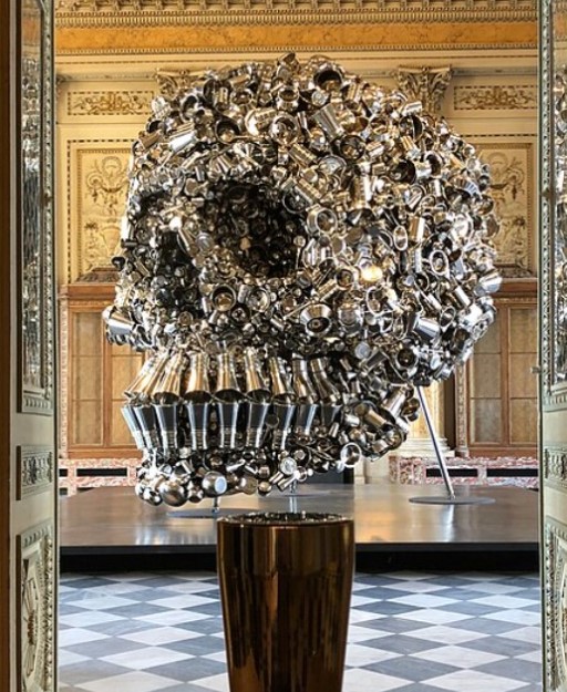 Subodh Gupta’s structure ‘Very Hungry God’ in 2009
