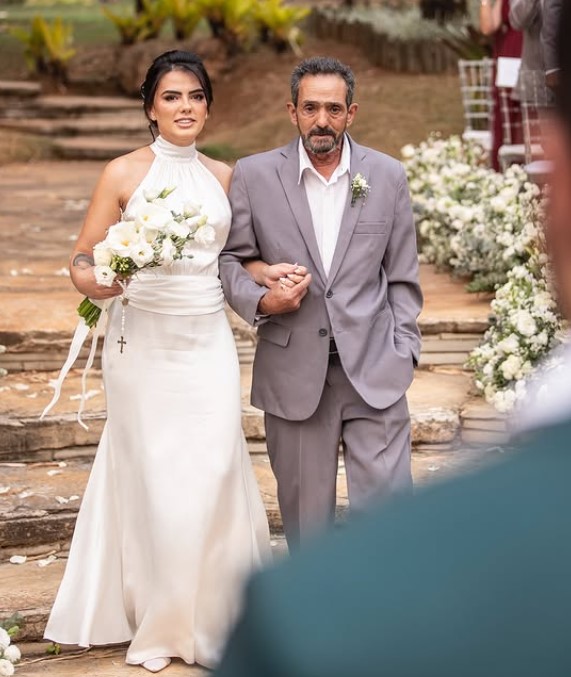 Sunaika Souza with her dad