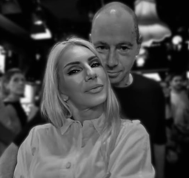 Elena Tsavalia with her brother