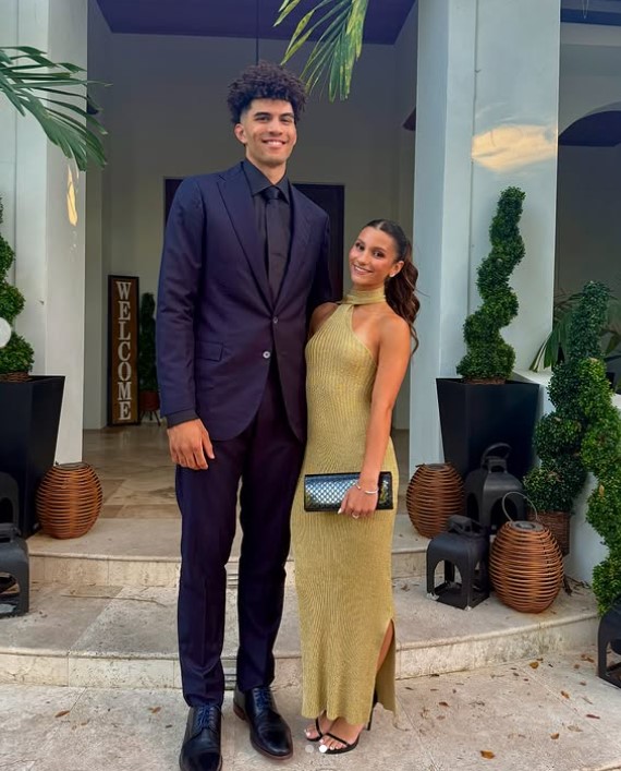 Yva Lauren Cao with her boyfriend Cameron Boozer