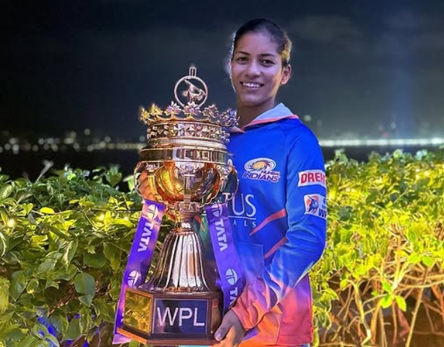 Amanjot Kaur after winning Women's Premier League 2023 as MI player