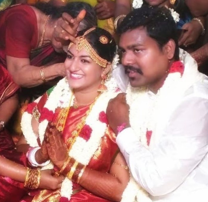 Anandha Krishnan with his wife
