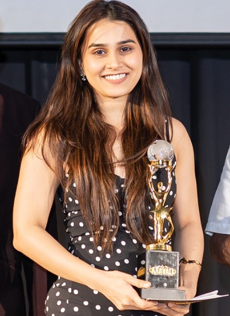 Anushka Kaushik is the winner of the Best Acting Award for The Mushrooms at the 7th Aravali International Film Festival