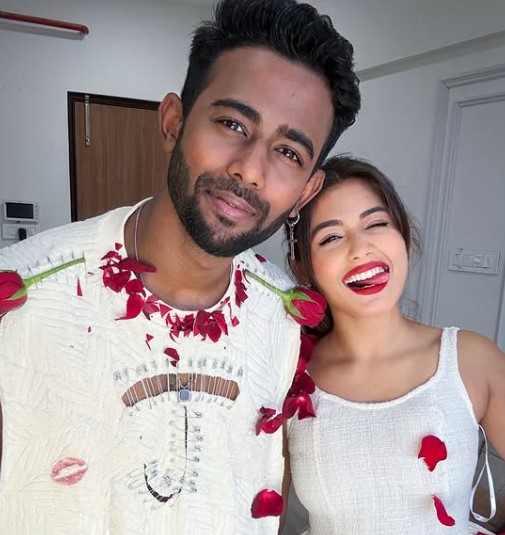 Sakshi Shrivas with her boyfriend