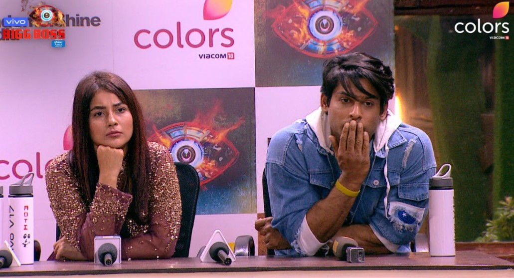 Shehnaaz Kaur Gill and Sidharth Shukla during media round in Bigg Boss 13