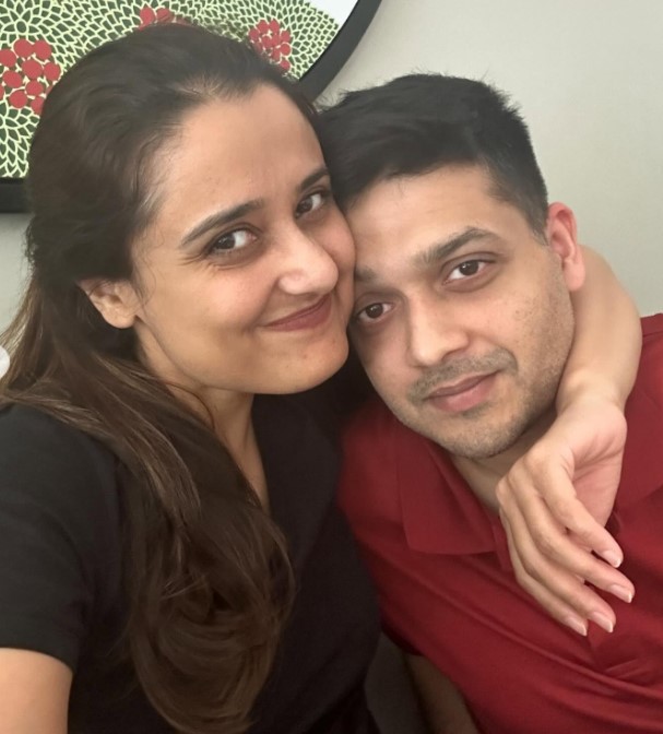 Aleena Rais with her husband