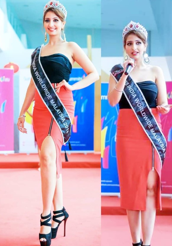 Amrit Kaur Dhillon crowned as Miss India Worldwide Malaysia 2018