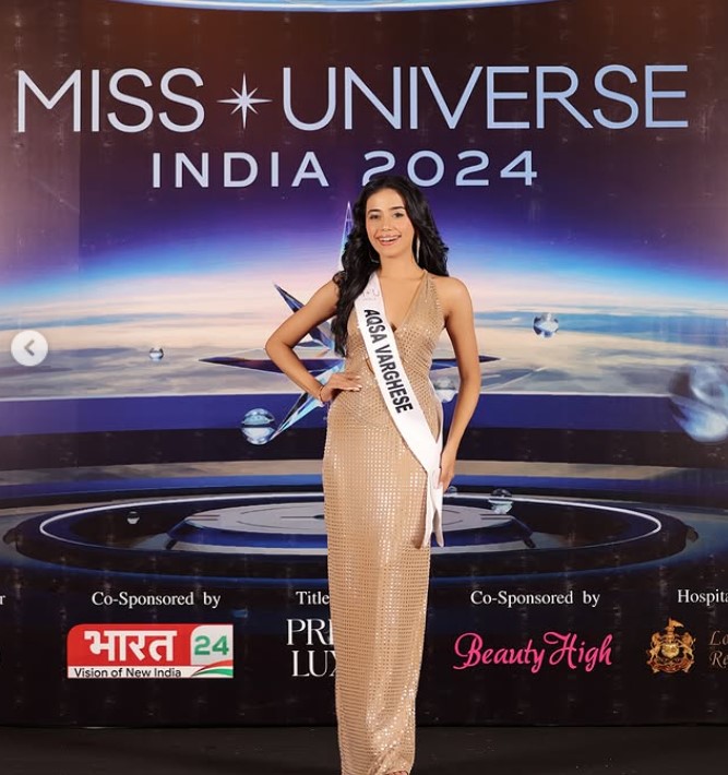 Aqsa Varghese in Miss Universe India 2024