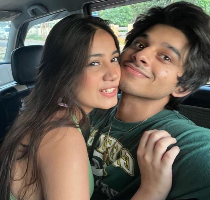 Dolly Javed with her boyfriend