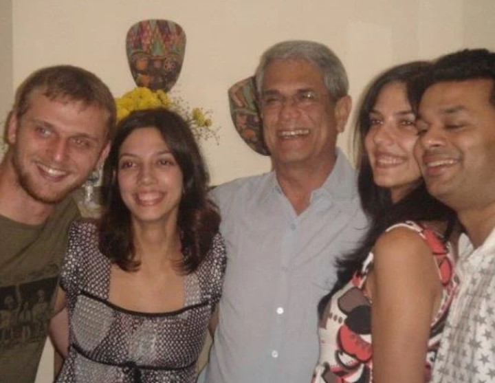 Gauri Spratt with her family