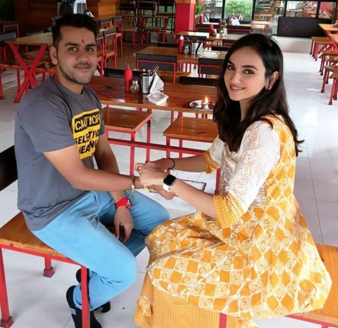 Ishpreet Dang with her brother