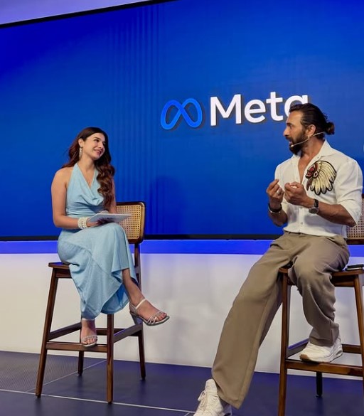Khushi Baliyan during an interview with Terence Lewis