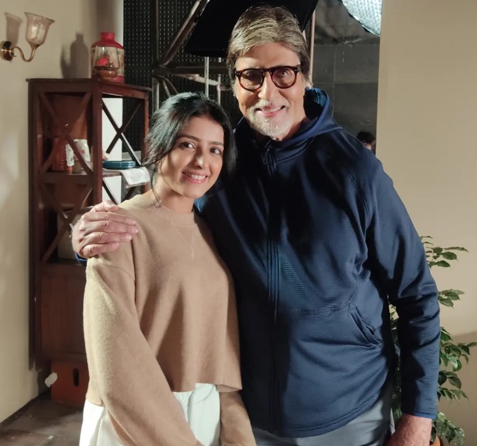 Kirandeep Kaur Sran with Amitabh Bachchan