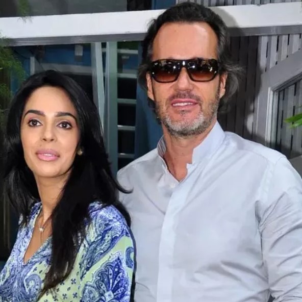Mallika Sherawat with Cyrille Auxenfans
