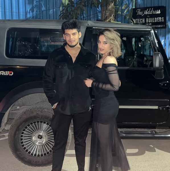Noor Arora with her brother