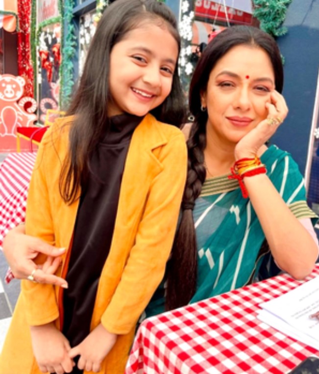 Princy Prajapati with Rupali Ganguly in the tv show ‘Anupama’