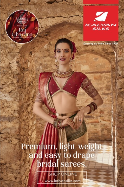 Roosh Sindhu in a saree advertisement