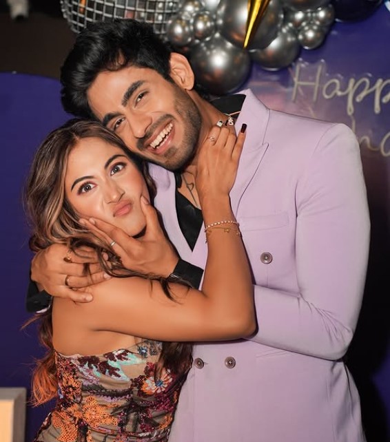 Shreya Kalra with her boyfriend Rishab Jaiswal