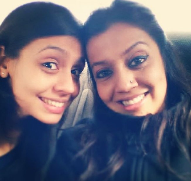 Shrishti Ganguli Rindani with her mother