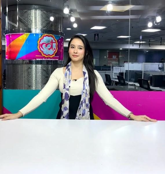 Shrutika Singh working at The Lallantop